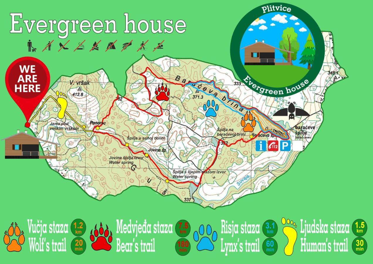 Evergreen House Plitvice Rakovica Kültér fotó